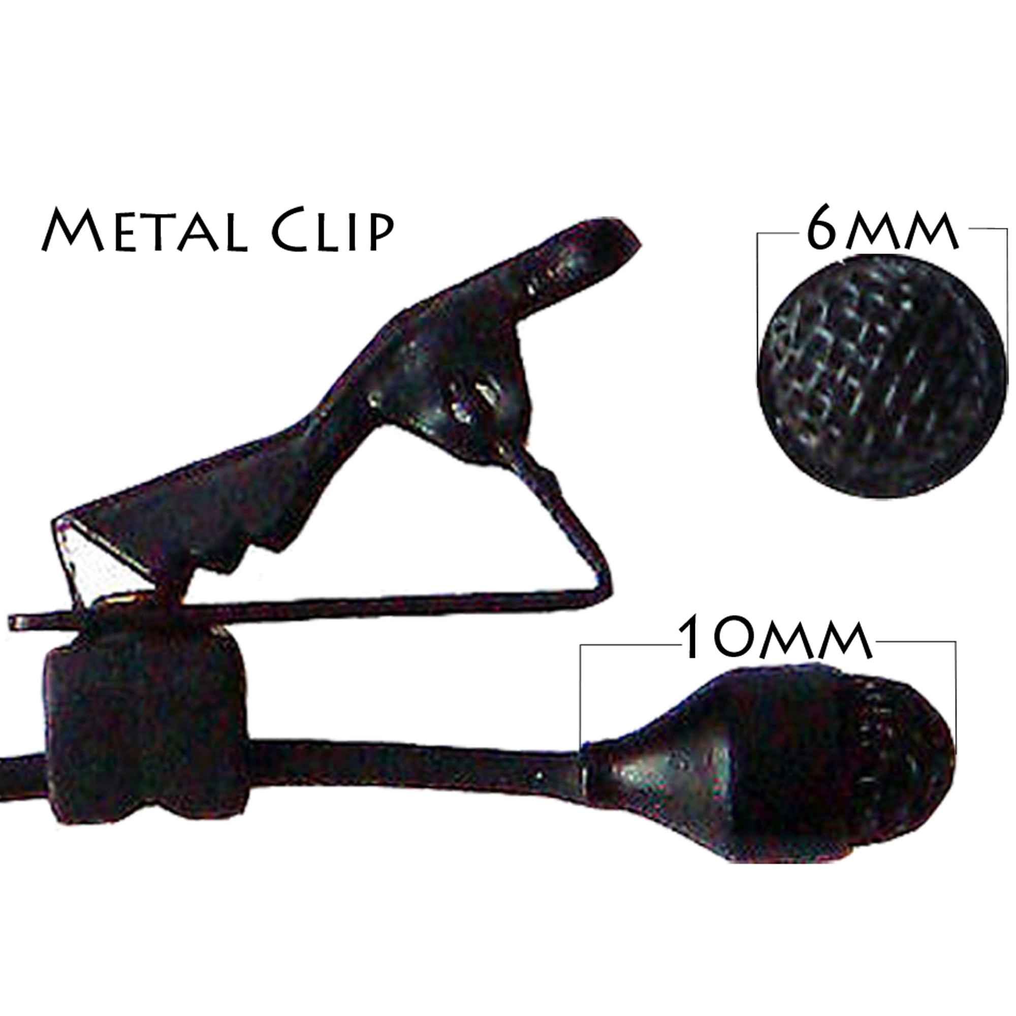 Lavaliere Microphone Clip On Lapel Tie 3.5mm Jack Plug for Sennheiser Body Pack Transmitters EW100 EW300 EW500 G2 G3 G4 SK20 XSW EK2000