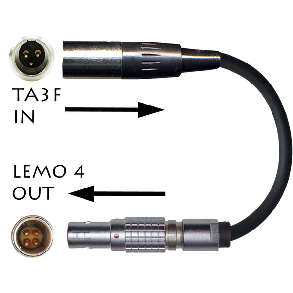 3 Pin Mini XLR TA3F Microphone Adapter to Convert Lavaliere Ear-hook Head Worn Mic Body Pack Transmitter