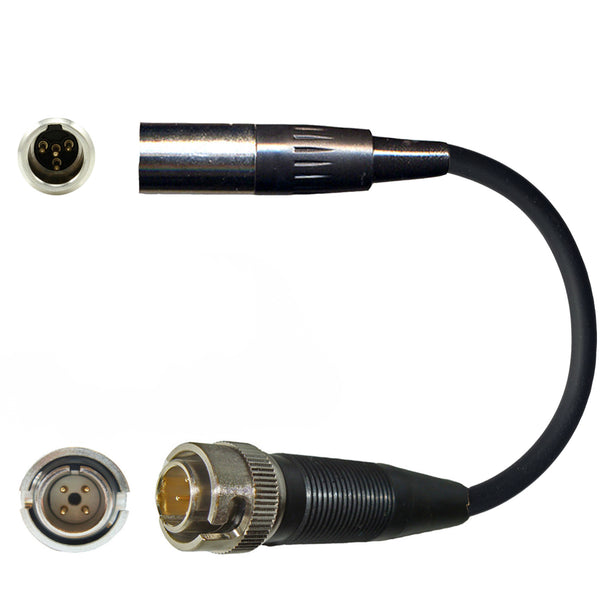 Microphone Adapter to Convert Shure SM35 Headset to Different Body-Pack Transmitter Connector