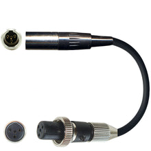Shure Microphone Adapter TA4F 4 pin mini XLR (TQG) for All Brands Body Pack Transmitters