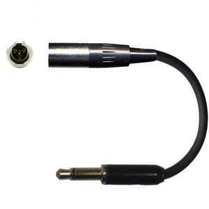 Shure Microphone Adapter Converts TQG 4 pin mini XLR Lavaliere / Ear-hook / Headworn Mic for Body Pack Transmitter