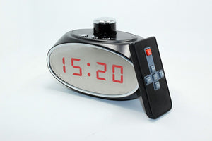 LED Clock Security Camera 330º Horizontal Pan Motion Detection HD Video Recorder