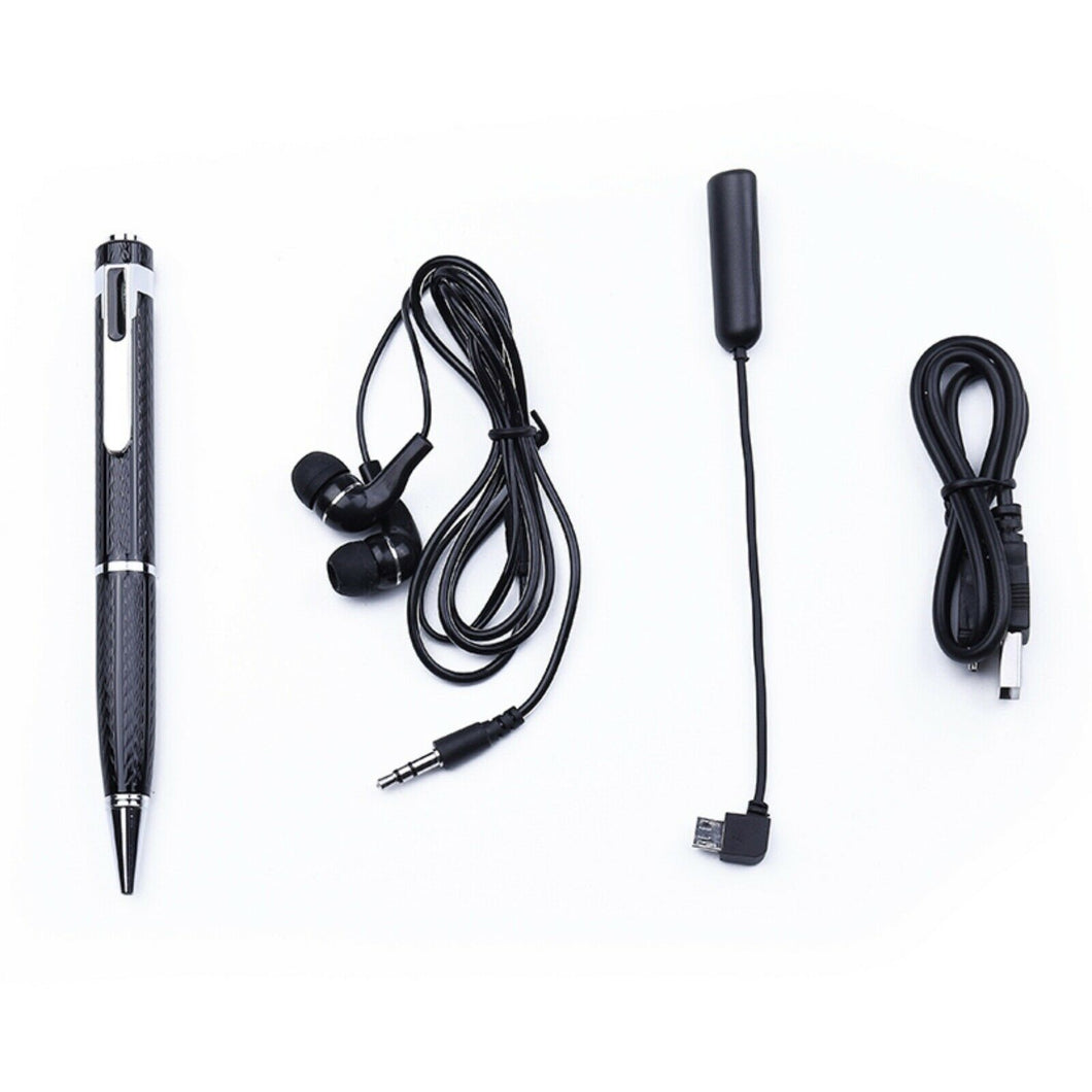 Ballpoint Pen Sound Activated Digital Voice Recorder 8GB/16GB/32G 20 Hour Battery