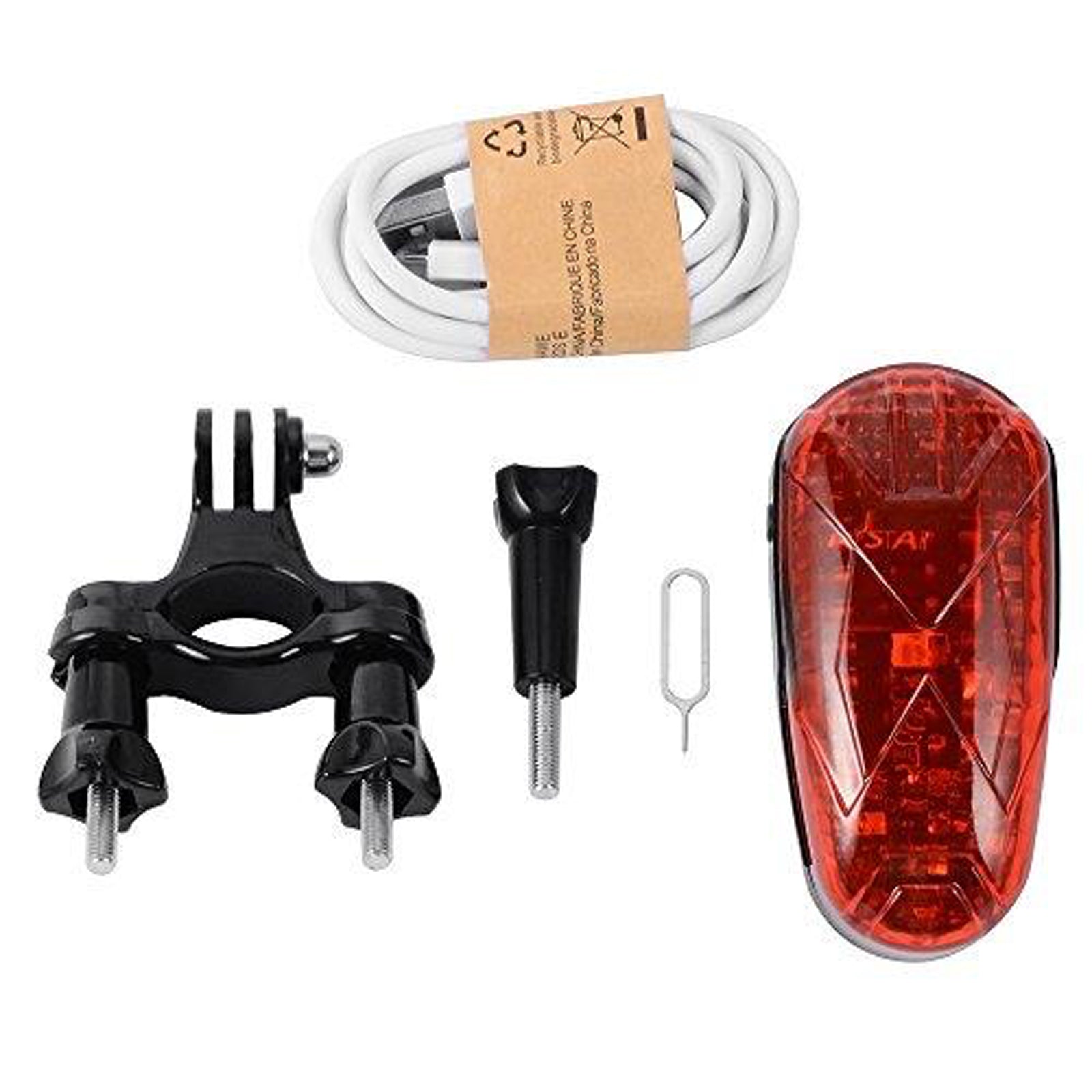 GPS Bike Bicycle Tracker LED Lamp Mobile Alarm System 3 Month Battery Standby