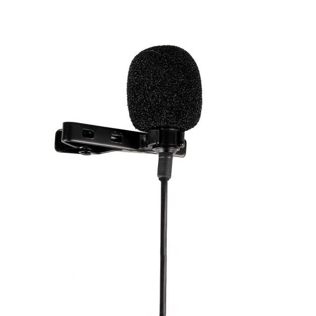 Clip On Lapel Lavalier Microphone for iPhone iPad Lightning Connector 2m, 4m, 6 metre cable length