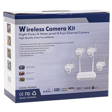 Four Channel Wifi Camera Kit 3MP Pan/Tilt Day/Night Cam 1080p Full HD NVR