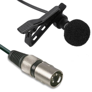 Micronic 3 Pin XLR Phantom Power Lavaliere Lapel Omni-Directional Microphone 3 Metre Cable Length