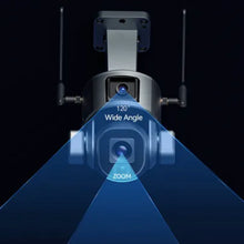 4G Solar PTZ Camera 8MP Dual Lens (4MP+4MP) Human Tracking 10x Optical Zoom