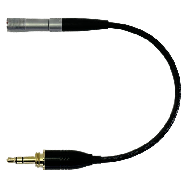 Microphone Adapter to Convert Shure DH5 Headset with Lemo 3 or 4 pin mini XLR Connector