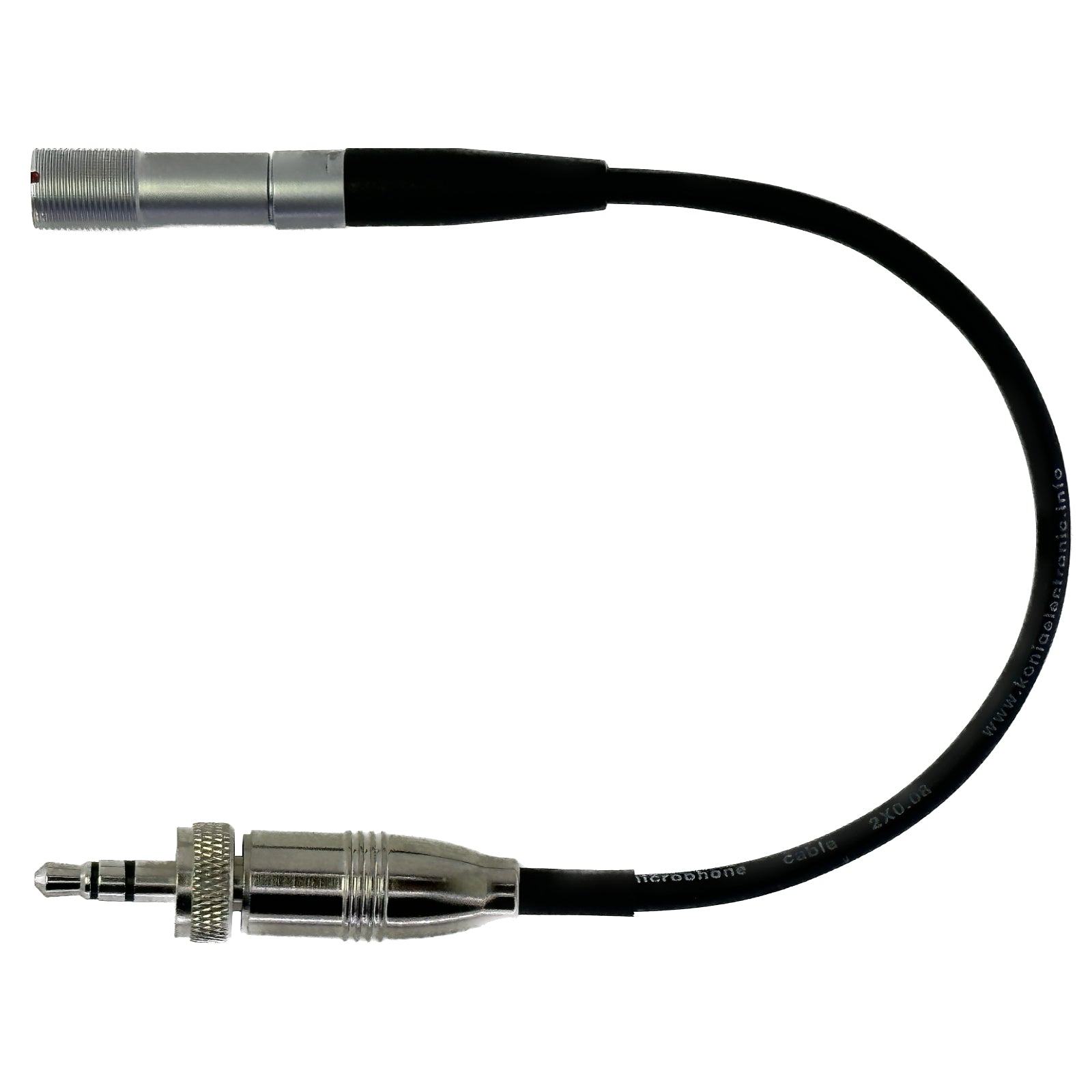 Lemo 3 Pin Microphone Adapter to Convert Shure Lavaliere Ear-Hook Head Mic to Different Body Pack Transmitter Connector
