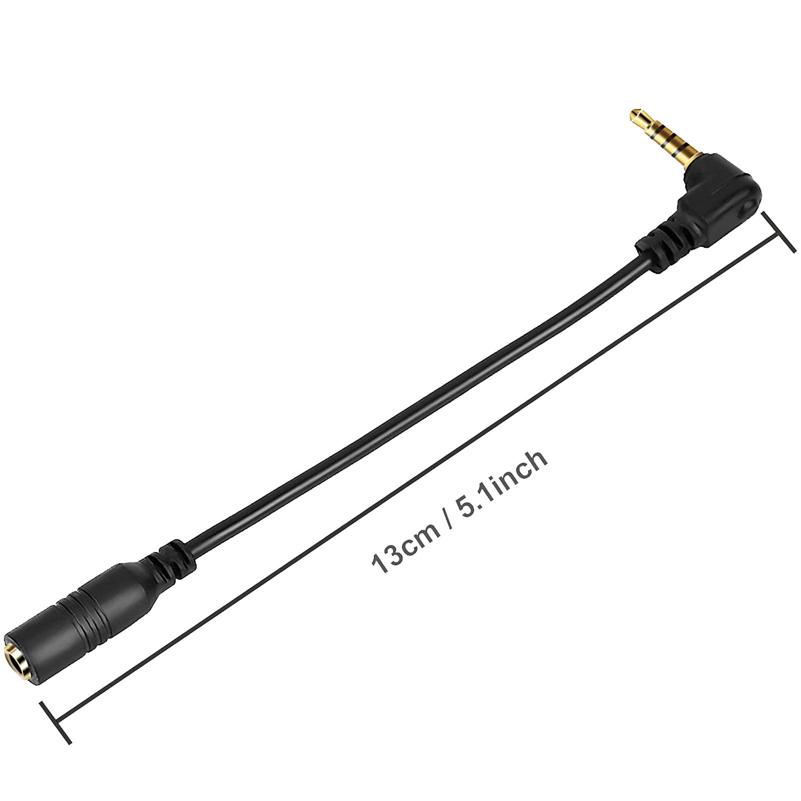 Smartphone or Tablet Microphone Adapter 3.5mm TRS Female Jack Socket to TRRS Male Jack Plug